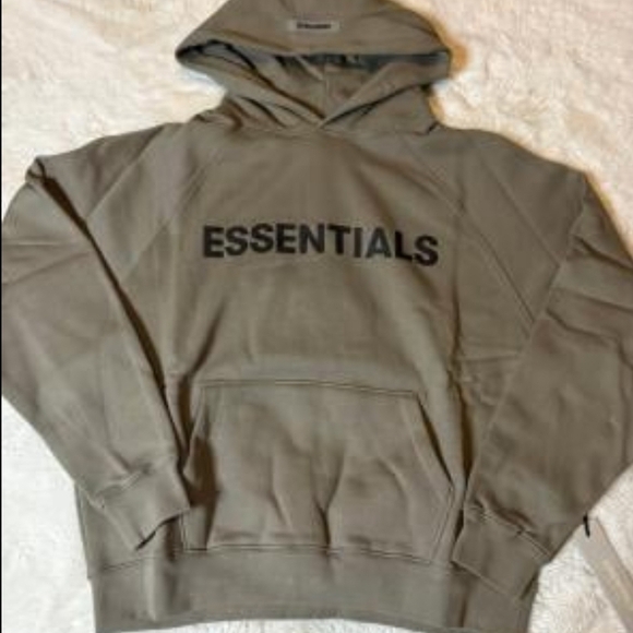 Essentials Jackets & Blazers - ESSENTIALS FEAR OG GOD TAUPE HOODIE Size M
